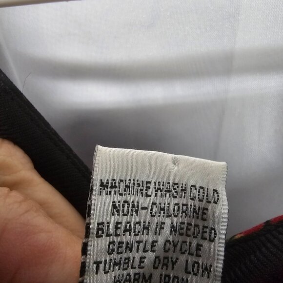 Vintage Fashion Bug Dress Maxi Black Red Goth Whimsigoth Shift Floral 6 - Picture 8 of 9